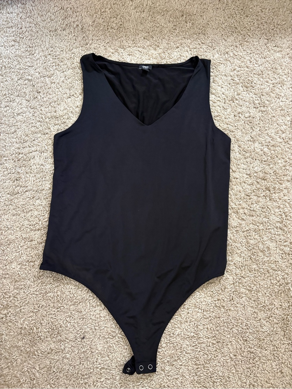 Express Black Body Contour Top